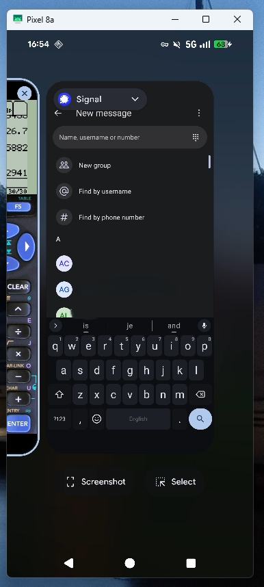 And pops a desktop window for interacting with the phone