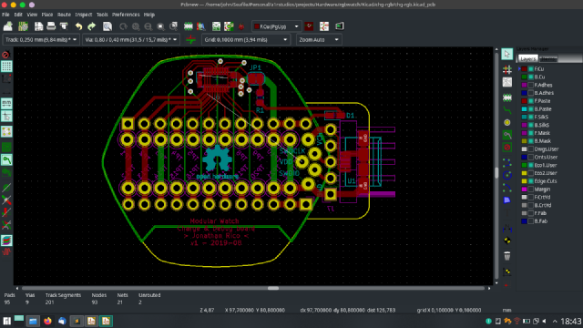 Debug Kicad layout