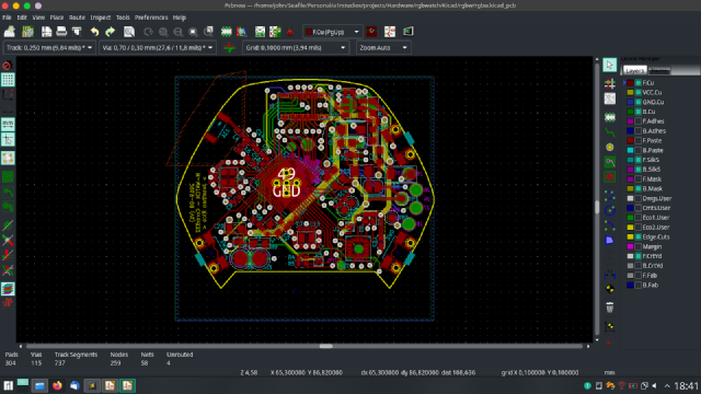 Core Kicad layout