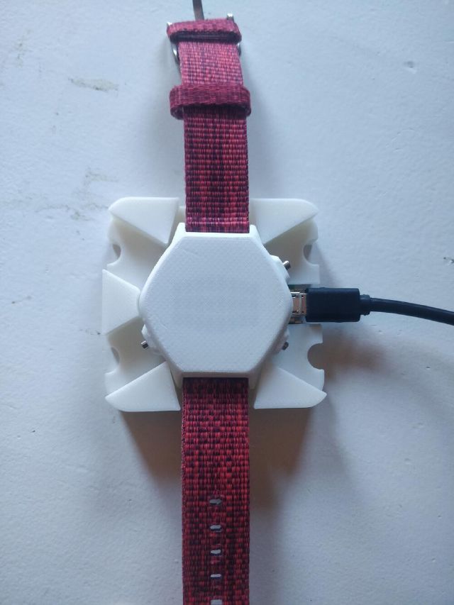 Cradle with watch